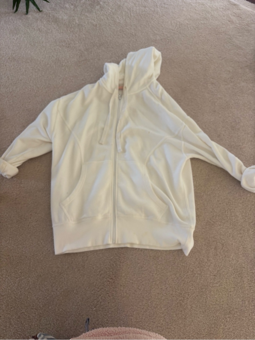 Offline Aerie Oversized White Zip-up